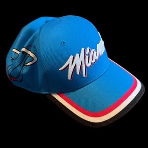 Miami Heat 47 Brand City Embroidered Baseball Hat Like New One Size Fitted